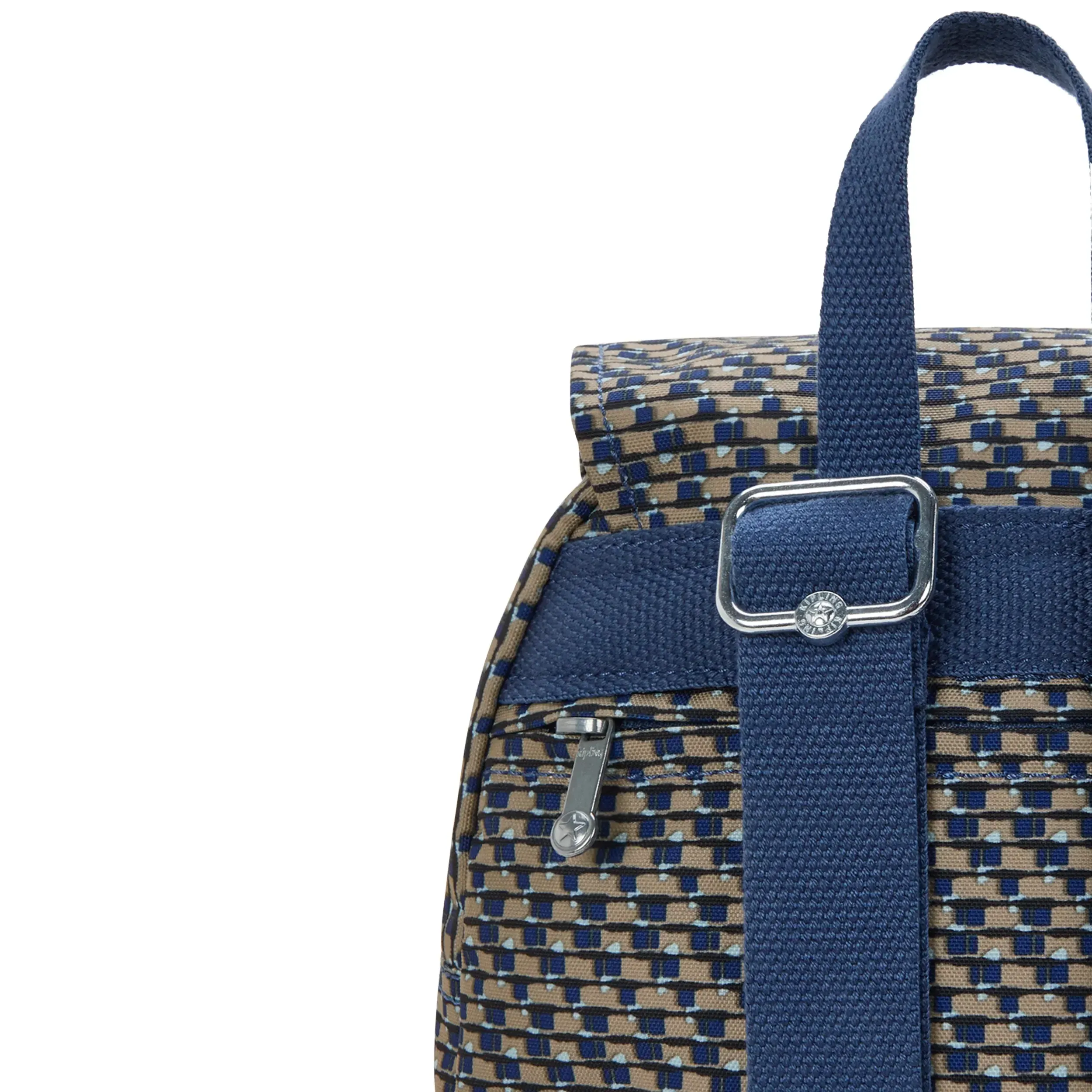 Mochila Pequena Estampada City Zip