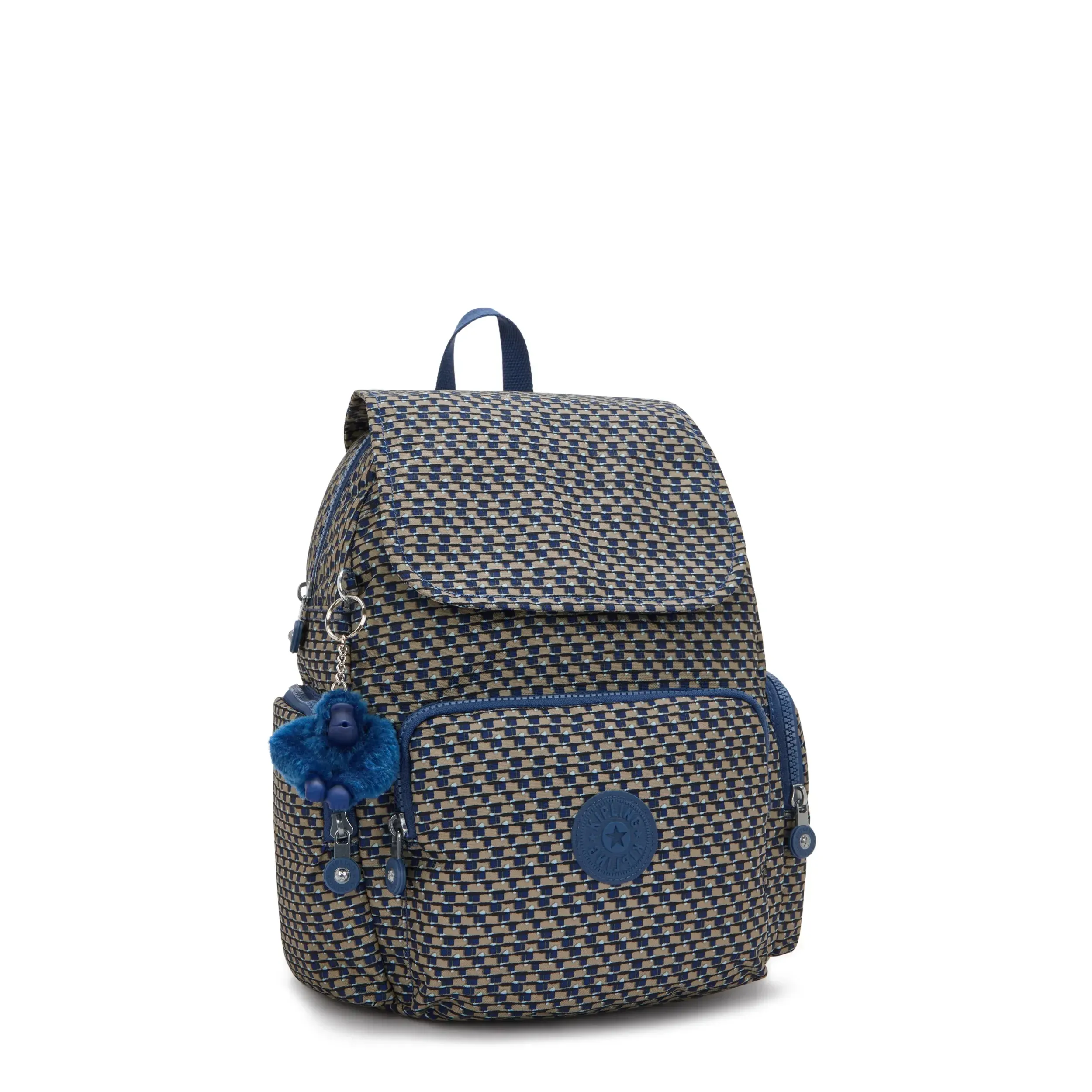 Mochila Pequena Estampada City Zip